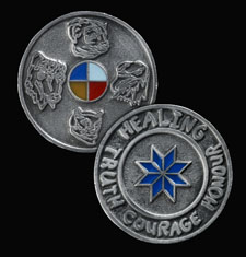 Picture illustrating both sides of the medal.